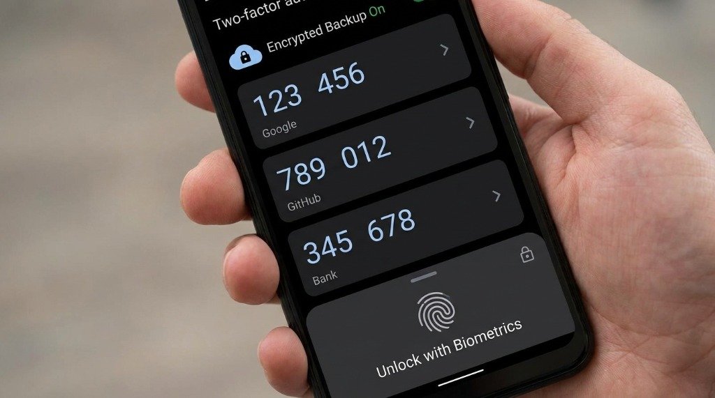 Best 2FA Authenticator Apps for Android - Encrypted Backup & Biometric Unlock