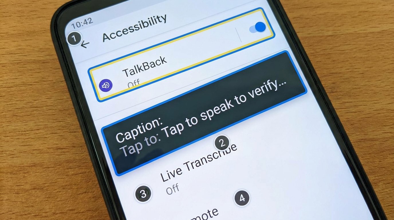 Master Android Accessibility Features: TalkBack, Live Transcribe, and Voice Access - Android Guide Visual