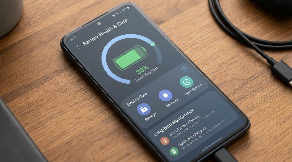 Extend Android Phone Lifespan - Battery Health & Care 80 Percent Limit Enabled