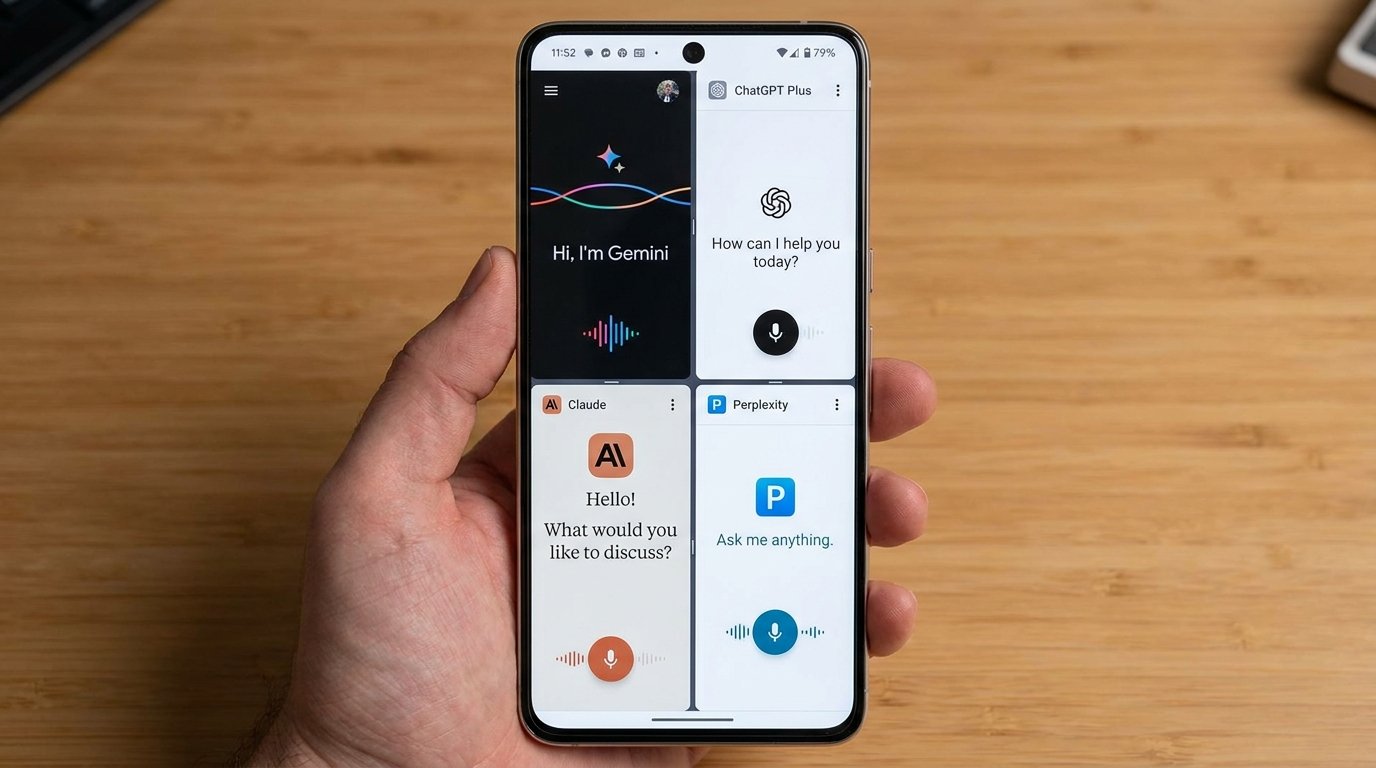 Best AI Assistant Apps for Android in 2026: Gemini, ChatGPT, Claude, and Perplexity - Android Guide Visual
