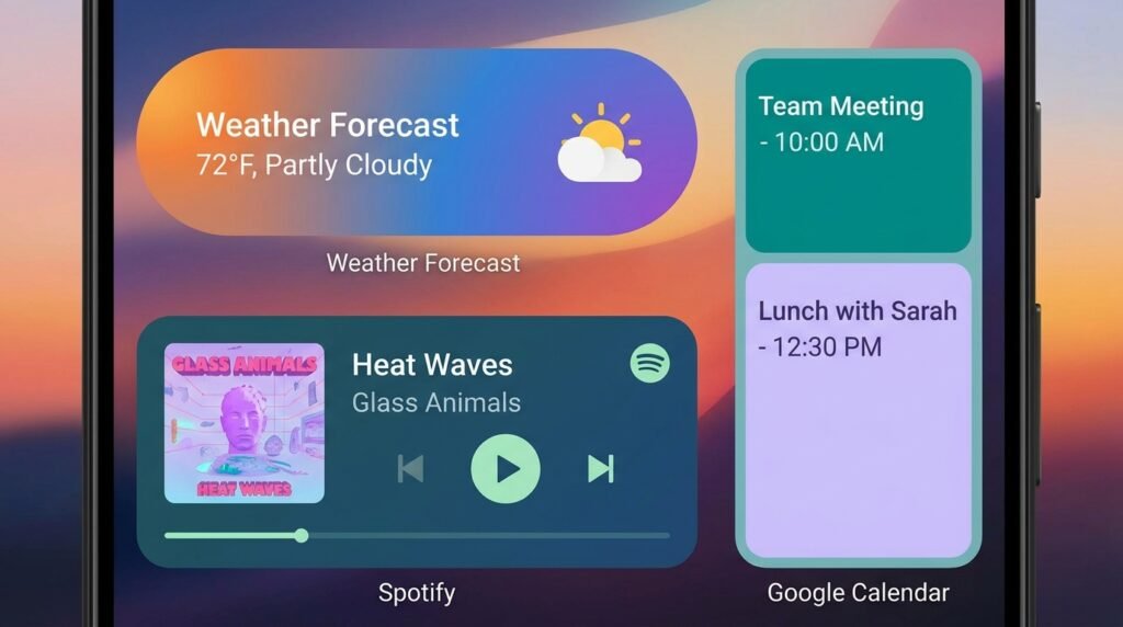 Best Android Home Screen Widgets for Productivity, Weather, and Battery - Android Guide Visual