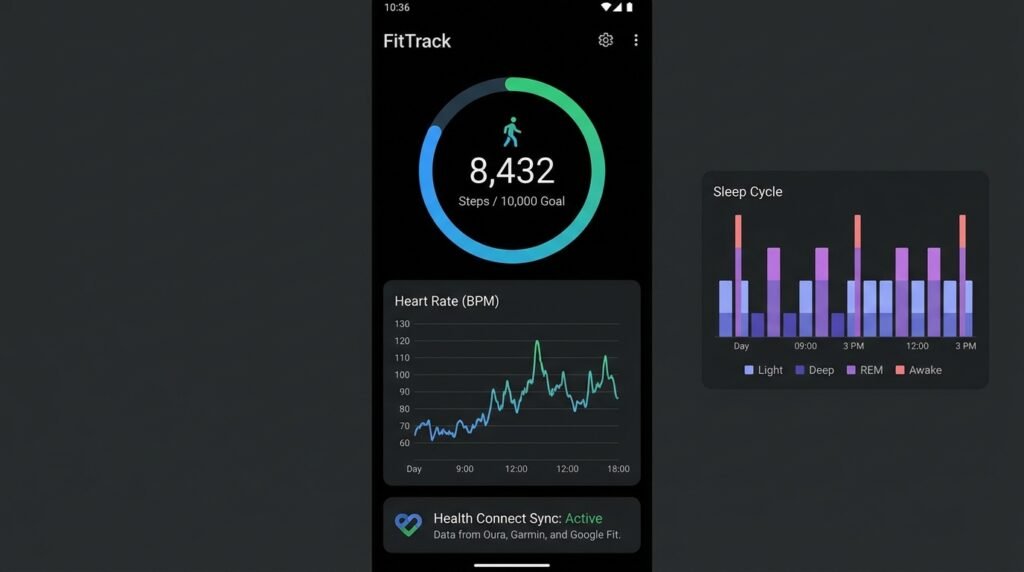 Best Free Fitness and Health Tracking Apps for Android - Android Guide Visual