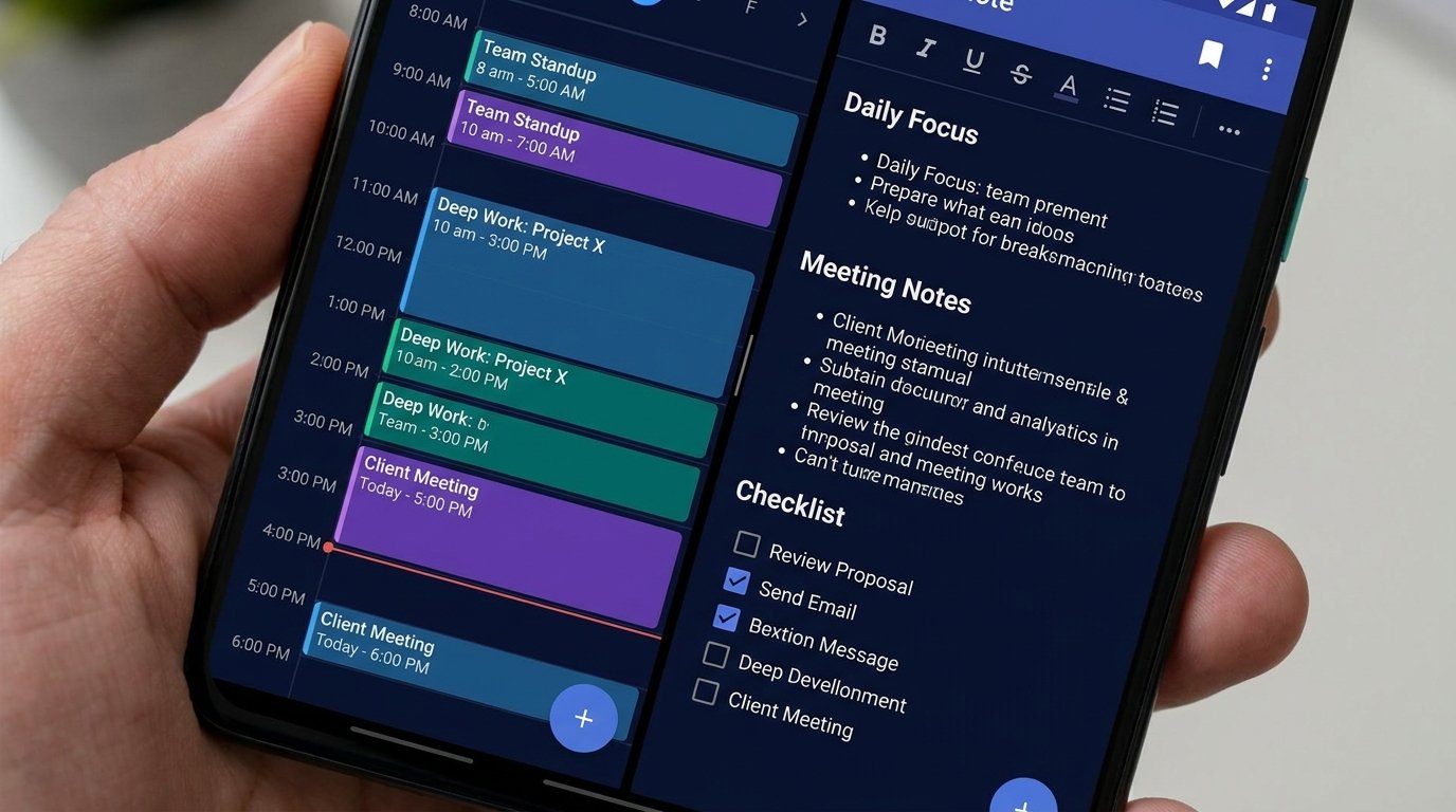 Top 5 Best Notes and Calendar App Combos for Android Workflows - Android Guide Visual