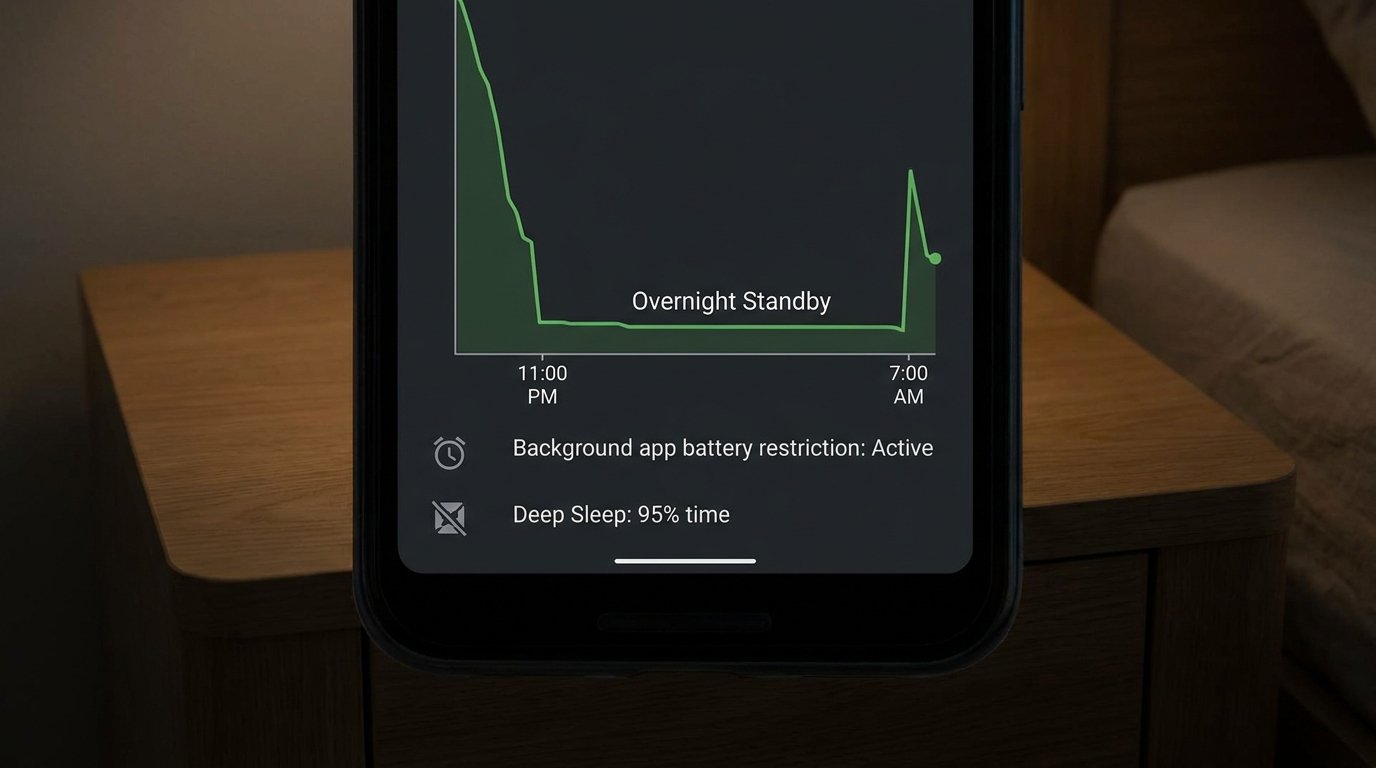 How to Fix Overnight Battery Drain on Android: Standby Power Optimization - Android Guide Visual