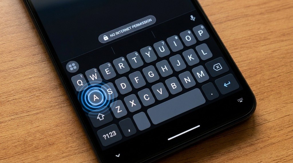 Best Open Source Android Keyboard - Minimal Dark Theme with No Internet Permission