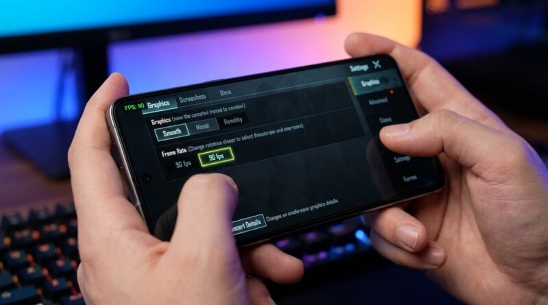 PUBG Mobile Smooth Graphics 90 FPS Settings Menu UI on Android
