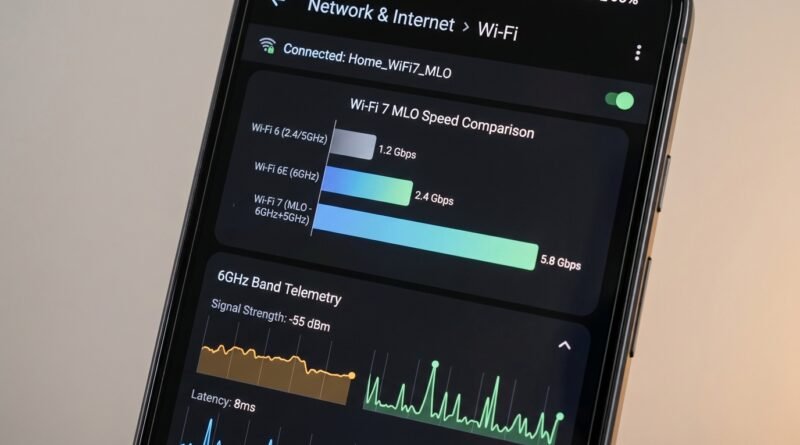 Wi-Fi 7 vs Wi-Fi 6E on Android Smartphones: Speed, Latency, and MLO Technology - Android Guide Visual